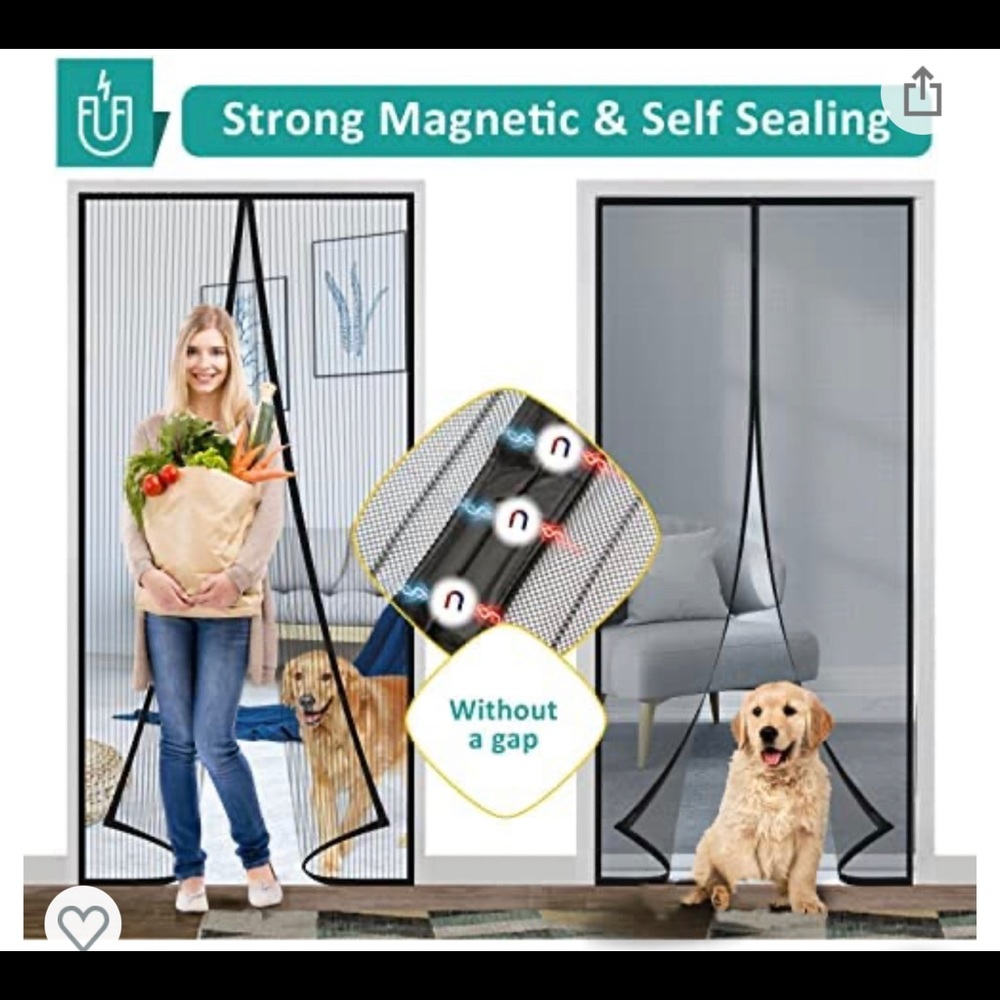 Still in package- Never used- Magnetic screen door